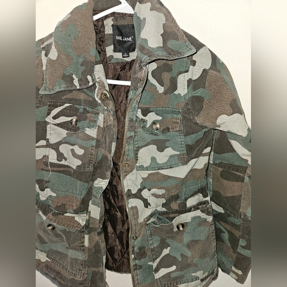 Me Jane Girls Camouflage Coat Size 12 - Picture 2 of 12